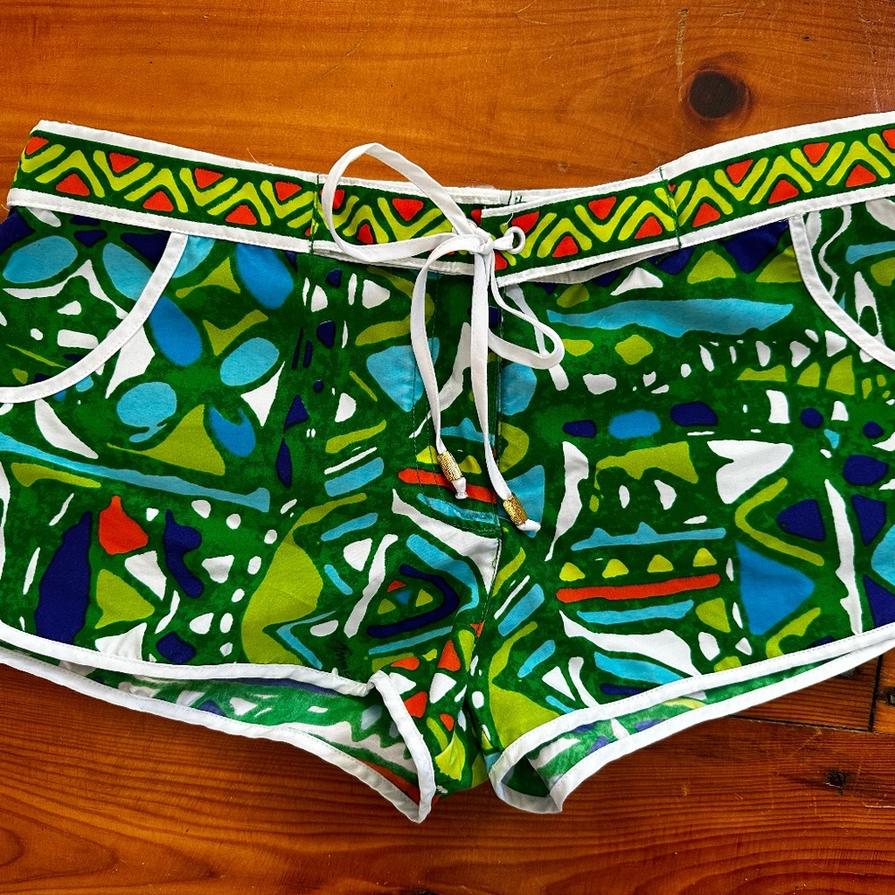 Trina Turk Bright Abstract Board Short - Size XS